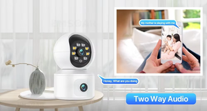 ICsee 4MP Wifi Dual Lens Baby PTZ Security Camera Indoor Wireless Two-Way Audio <strong>Network</strong> with CMOS Sensor - Product Image 2