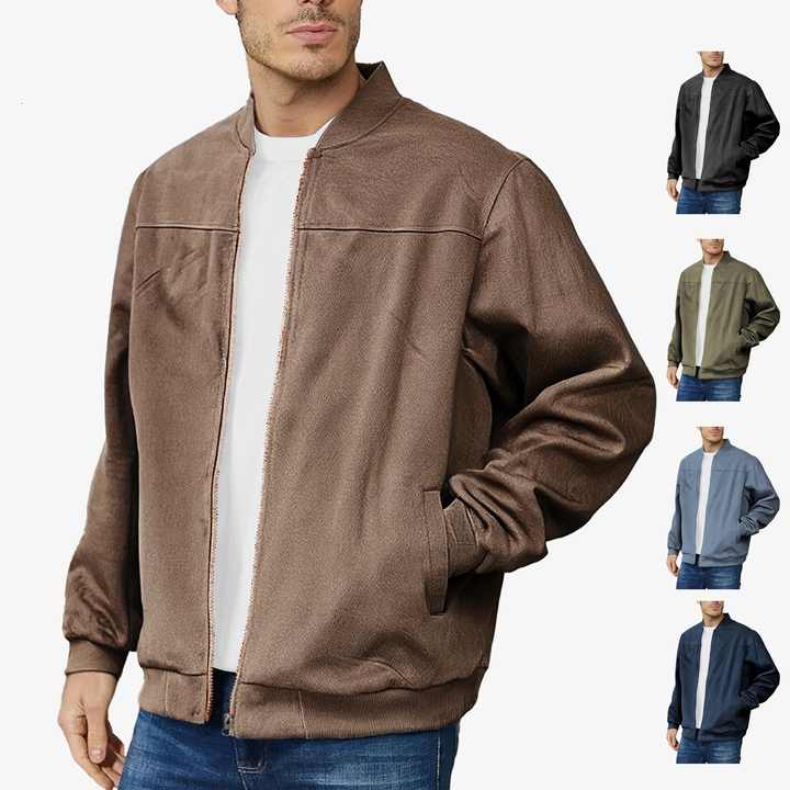 Men's Autumn And Winter Zippered Cardigan Jacket