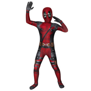 Traje de Cosplay para Hombre, Rojo, Spandex/Nylon, Traje de Cuerpo Entero, Impresión por Sublimación, Ropa para Halloween y Actuaciones - Product Image 4