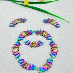 Vente en gros et au détail <span class=keywords><strong>de</strong></span> minerai <span class=keywords><strong>de</strong></span> <span class=keywords><strong>bismuth</strong></span> naturel <span class=keywords><strong>pierre</strong></span> brute sculpture chauves-souris colorées pour cadeau et décoration <span class=keywords><strong>de</strong></span> la maison - Product Image 4