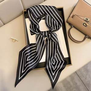 Pañuelos Largos de Poliéster Transpirables y Elegantes para Mujer, Diademas de Lujo con Estampado de Personajes, Lazos de Verano - Product Image 1