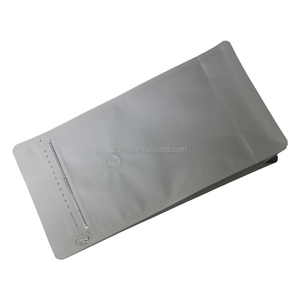 32 oz blanc refermable étanche à l'humidité <span class=keywords><strong>papier</strong></span> <span class=keywords><strong>Kraft</strong></span> pochette à fond plat Nutrition poudre café <span class=keywords><strong>poche</strong></span> fermeture éclair sens unique dégazage 500g sac - Product Image 4