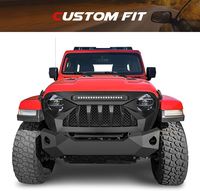 Gobison 2018 2019 2020 2021 Nouveau Style 4x4 accessoires tout-terrain grille de pare-chocs avant pour JEEP WRANGLER JL JT
