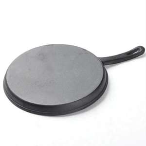 Capa de sartén antiadherente de hierro fundido-Cake Pancake Crepe Maker Flat Pan Plancha Desayuno Tortilla Sartenes para hornear - Product Image 4