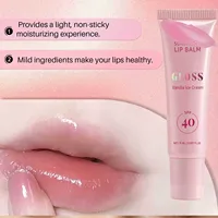 Baume à lèvres liquide nourrissant à la crème glacée vanille personnalisée, format standard 15 ml, usage quotidien pour lèvres sèches et gercées, tous types de peau