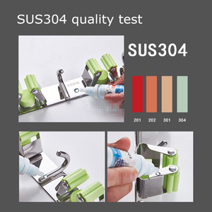 Herramientas de limpieza del hogar, mopa y soporte de escoba, organizador con fuerte succión - Product Image 6