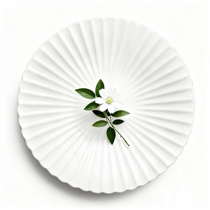 Platos Redondos de Porcelana Blanca, Duraderos, de Color Personalizado, con Borde Azul, para Hogar y Restaurante - Product Image 3
