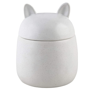 Recipiente <span class=keywords><strong>de</strong></span> Cerámica Esmaltada para Comida y Golosinas para Perros y Gatos, con Tapa, Apto para <span class=keywords><strong>Microondas</strong></span>, 400 ml, Diseño Europeo, Personalizable - Product Image 5