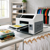 Machine d'impression de t-shirts intelligente, impression directe sur vêtement, imprimante DTG A3, prise en charge de l'IA, facile à utiliser pour les boutiques de vêtements