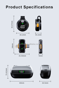 Micrófonos Lavalier Dobles QY40 con Interfaz Dual, Reducción de Ruido IA, Sonido Nítido, Micrófono Inalámbrico para Transmisión en Vivo, Vlogs y Discursos - Product Image 6