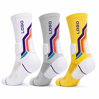 Chaussettes de sport confortables et respirantes, design gratuit, pour la course à pied, le basketball, chaussettes de sport à logo personnalisé, chaussettes de sport en coton tricoté