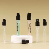 Flacons Vaporisateurs d'Échantillon de Parfum Noirs Mini 1.5ml 2ml 3ml avec Impression de Logo Personnalisé