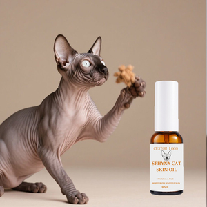 Soins cosmétiques pour animaux de compagnie, sûrs, naturels, écologiques, pour chats sans poils, pH 6.0, huile pour la peau des chats <span class=keywords><strong>sphynx</strong></span> - Product Image 4