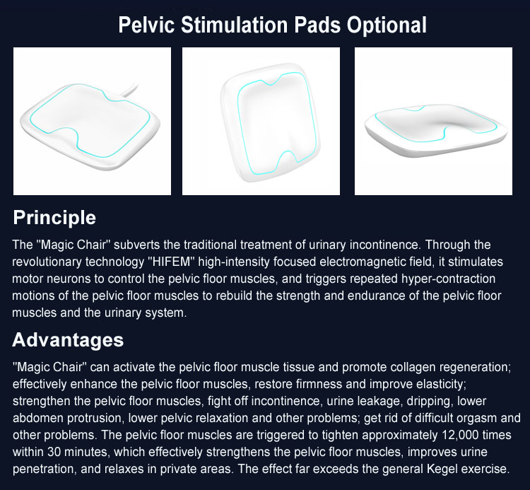 Pelvic stimulation pads