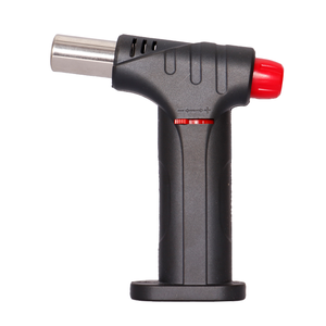 New Jet Windproof Custom Logo Safety Lock Refillable Cigarette Slant Torch Lighters 4 Colors Butane Fuel Giveaways Wholesale - Product Image 2