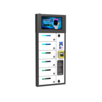 Y2 Power ZEN 6-Fach Outdoor-Wandladestation für Mobiltelefone mit Kreditkartenfunktion Optional für Werbedisplay