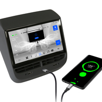 Radio Android de 7 Pulgadas para Auto Tesla Model 3 y Model Y, Reproductor de DVD, Control de Aire Acondicionado, Carplay, GPS, Navegación