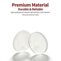 Lentille de protection laser en quartz importé, double revêtement bleu, 18*2mm, 1064nm, pièces de rechange légères