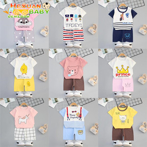 Camisetas y pantalones cortos de verano para niños, conjuntos de <span class=keywords><strong>ropa</strong></span> para niños y niñas, venta al por mayor, <span class=keywords><strong>conjunto</strong></span> de <span class=keywords><strong>ropa</strong></span> para recién nacidos - Product Image 1