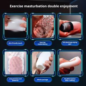 Erkek Masturbator taşınabilir yumuşak silikon Tpe erkek erkekler için mastürbasyon kupası yetişkin oyuncak seks oyuncak - Product Image 4