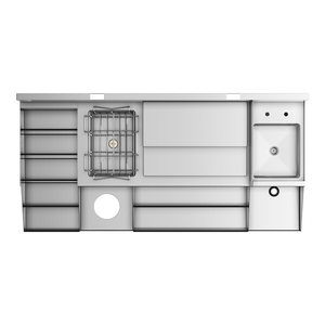 Commercial Bar Cocktail Prep <b>Worktable</b> Commercial Kitchen Steel Fabrication Commercial Kitchen Kitchen Equipment For Restaurant - Product Image 5