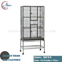 Cage à oiseaux pliable de haute qualité, écologique, avec revêtement en poudre, capacité de 1000 oiseaux, en fer, pour perroquets