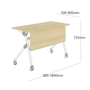 Đồ nội thất văn phòng gấp gấp lên ráp bằng gỗ nghiên cứu bảng với kệ - Product Image 6