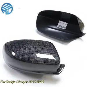 MRD For Dodge Charger 2010-2022 Carbon Fiber Rearview Mirror Cover Mirror Cap Sticker M Style