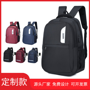 Unisex Large Capacity <b>Backpack</b> 15 Inches Water Repellent <b>With</b> Computer <b>Compartment</b> For Student Business Travel - Product Image 5