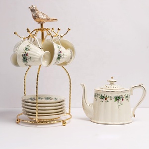 Coffee and <b>Tea</b> <b>Set</b> Creative Teapot Hot Selling Customized Color Box Gold <b>Tea</b> Spoon Ceramic Nordic Ceramic Porcelain Coffee Cup - Product Image 1