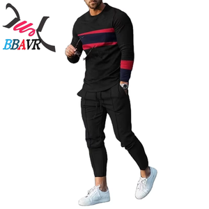 Sport Men <b>T</b> Shirt <b>Track</b> Suit Sports Suit Men's Color Men's Sports Casual Suit 3d Printed Round Neck Sweater Pants - Product Image 1