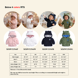 Grazioso Abbigliamento Unisex per Neonati, Traspirante, con Cappuccio e Zip, Giacca Invernale Calda in Pile per Neonati - Product Image 2