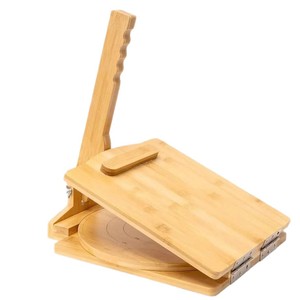 Cross-border wooden household kitchen <b>biscuit</b> press, handmade rotating <b>biscuit</b> press, bamboo dumpling skin press <b>machine</b> - Product Image 5
