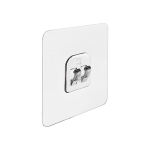 Stainless Steel Adhesive Hooks Single Hook 3-5kg Load No Drill Kitchen Bedroom Wall Mount - Product Image 1