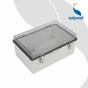 Plastic Waterproof Junction Box Factory Outlet Waterproof IP66 Polycarbonate Box Hinged PC Enclosure With Clear Lid