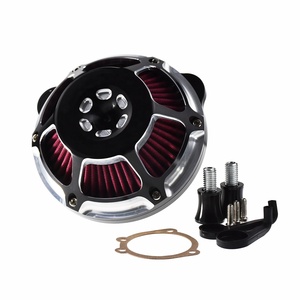 Filtre à air moto aluminium chromé pour <span class=keywords><strong>HD</strong></span> Road King 00-17 <span class=keywords><strong>Sportster</strong></span> <span class=keywords><strong>883</strong></span> 1200 XL Softail 2016 2017 - Product Image 3