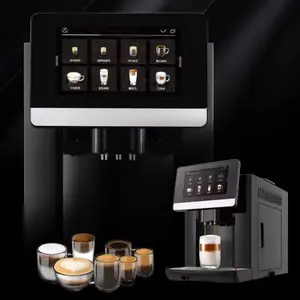 Made In China Sample Available HD 1 Touch Screen Fully Automatic Espresso Maker Coffee Machine With Coffee Bean Grinder