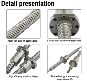 Hycnc tornillo de bola Cnc eje Z etapa eje lineal riel bola tornillo actuador lineal Kit para módulo <span class=keywords><strong>Desl</strong></span> 1605 1610 2005 2010 - Product Image 4