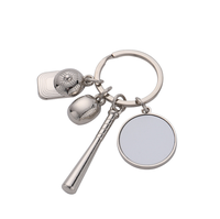 Llavero Deportivo Multideportivo de Béisbol y Fútbol, Personalizado con Foto, Recuerdo, Regalo, Llavero de Metal de Alta Calidad