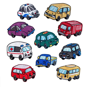 Patchs personnalisés sans minimum de commande, lettres brodées sur ordinateur, style dessin animé, en polyester thermocollant, pour logo et nom - Product Image 6