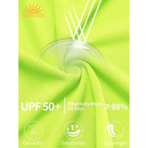 Neon <b>Long</b> <b>Sleeve</b> Rash Guard UPF 50+ Dry Fit Athletic Shirt For Kids Boys Girls Sports <b>Undershirt</b> 100% Polyester - Product Image 4