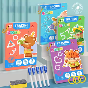 Hot bán mẫu giáo Truy Tìm Sách Bài Tập Đặt mẫu giáo xóa được Bài Tập Câu Đố giáo dục đồ chơi Montessori cho trẻ em - Product Image 2