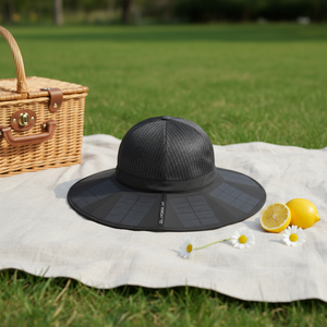 Chapeau solaire pliable 15W, chapeau solaire enroulable, chapeau solaire portable, chapeau solaire pour activités de plein air 15W - Product Image 2
