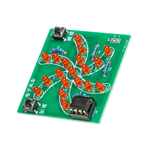 Kit de Soudure Électronique Étudiant OKYN-Y2295, Ensemble Lumineux Rotatif LED Électronique en Forme de Moulin à Vent pour Expériences de Physique - Product Image 4
