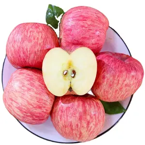 Nuovo raccolto all'ingrosso cina mela rossa croccante dolce mela Fuji fresca