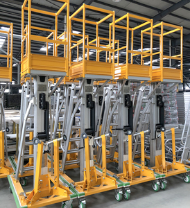 Plateforme Télescopique Manuelle <span class=keywords><strong>Tele</strong></span> SMart, Acier Inoxydable de Haute Qualité, <span class=keywords><strong>2m</strong></span> 5m, Mini Plateforme de Travail Aérien Mobile Autopropulsée Électrique - Product Image 5