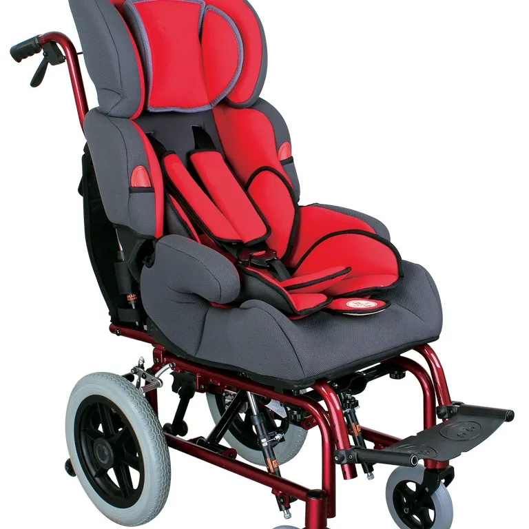 Nuovo disegno di buona qualità pieghevole leggero sedia a rotelle paralisi cerebrale e passeggino per il bambino e bambini.
