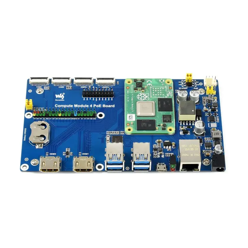 Raspberry Pi Compute Module 4 IO Board With PoE Feature Raspberry Pi CM 4 IO POE Board