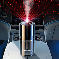 Diffuseur de voiture intelligent de luxe - Plastique, ultrasonique, marche/arrêt automatique, lumière d'ambiance, multi-modes, parfum longue durée, écologique