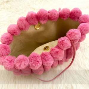 Fashionable Fluffy Memorial Black Bag Large Capacity Black Black Bucket <b>Hat</b> Queen Handbag for Women Girls - Product Image 4